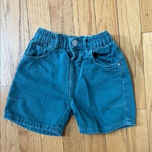 Teal Kids Denim Shorts